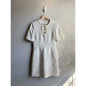 Tory Burch Neutral Cream Shift Dress Size 0